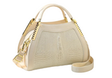 Genuine leather crocodile pattern handbag