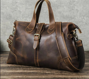 Men's Large Leather Travel Luxury Bag