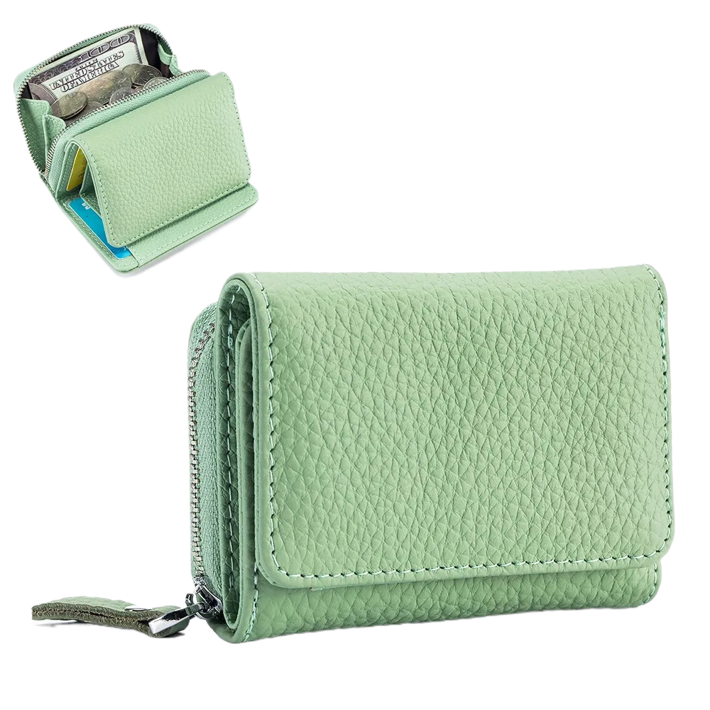 Soft Genuine Leather Women Mini Wallet