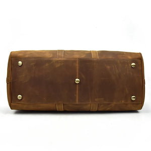 Soft Genuine Leather Travel Duffle Luggage Bag
