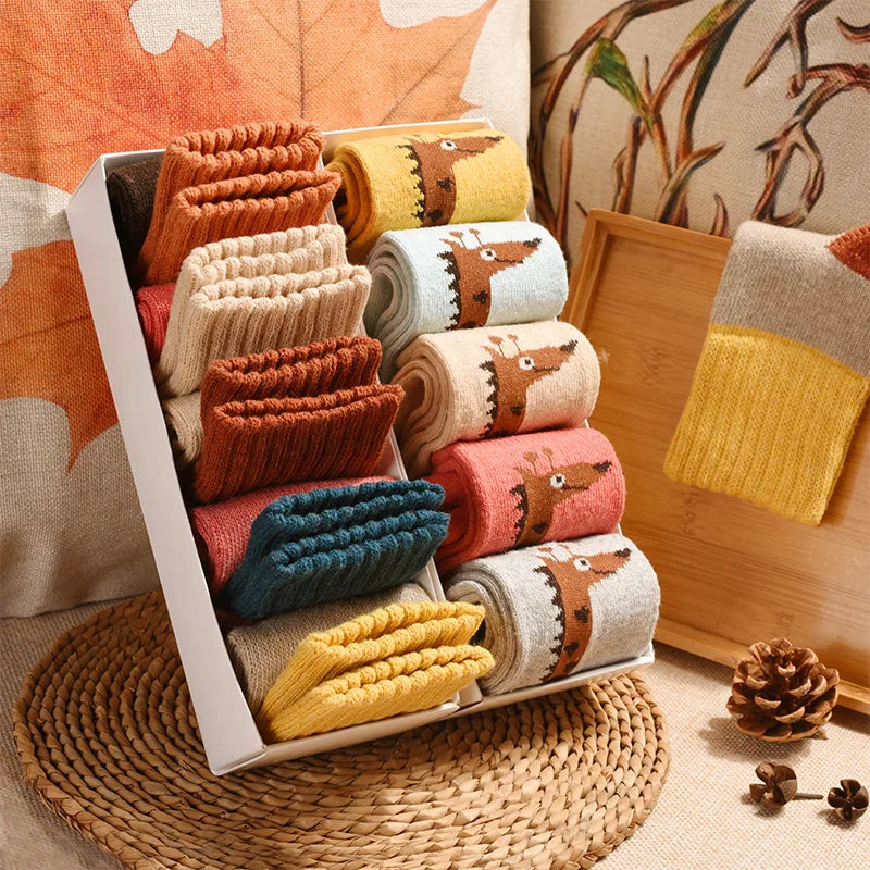 5 Pairs High Quality Women Winter Socks