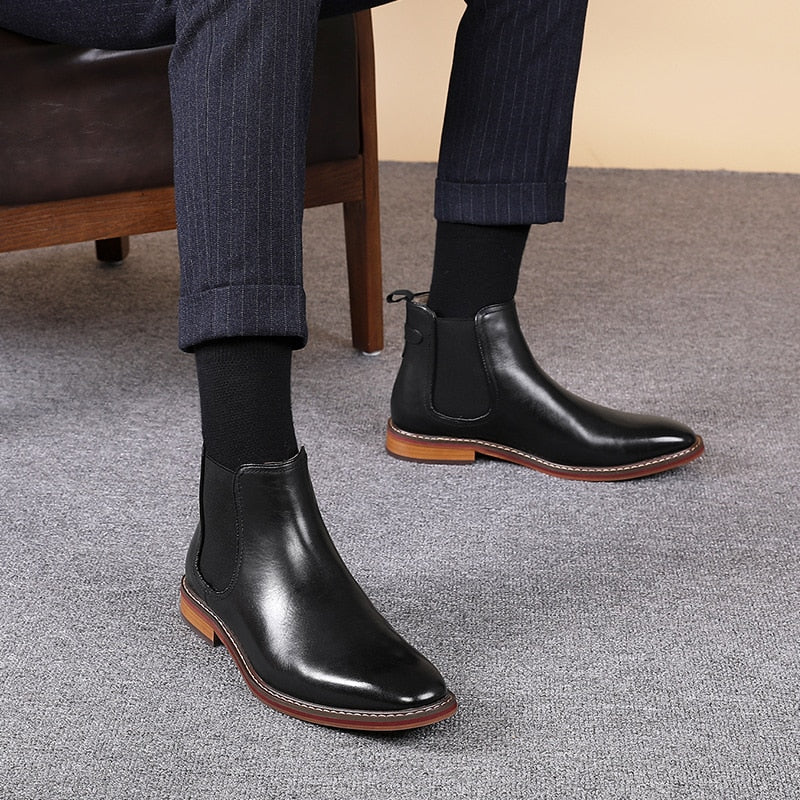 Chelsea Boots Genuine Leather Shoes