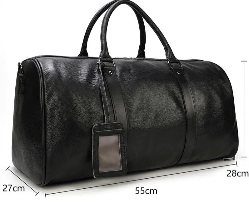 Genuine Leather Business Travel Bag