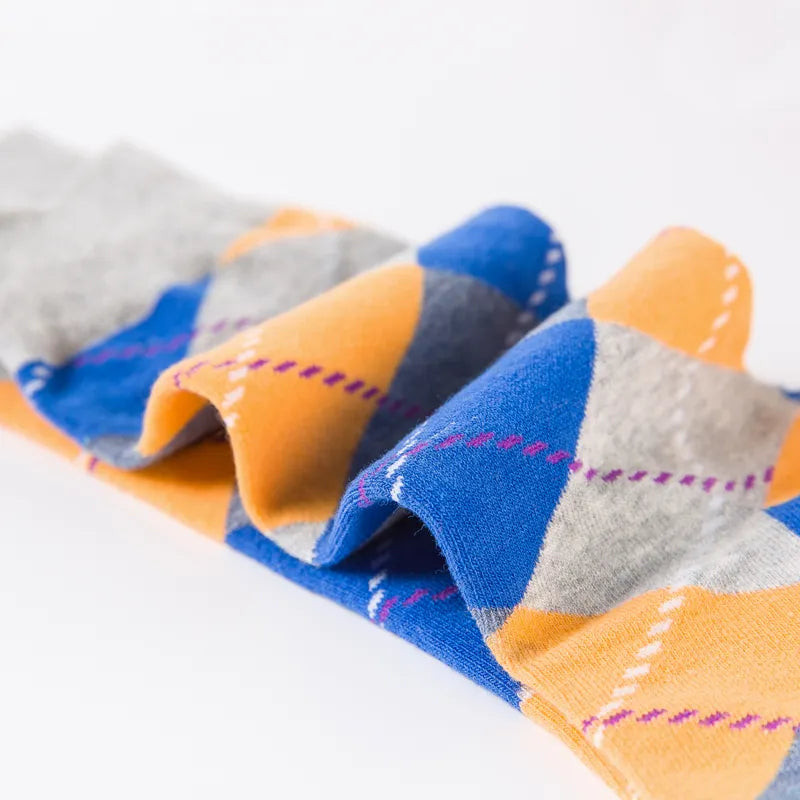 Multicolour Casual Business Crew Men Socks