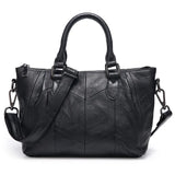 Women's Genuine Leather Handbags Large Casual Totes Luxury Brand Design Purses Lady Shoulder Crossbody Bags Solid Color Hand Bag