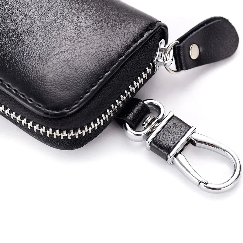 Split Leather Multifunctional Mini Key Wallet