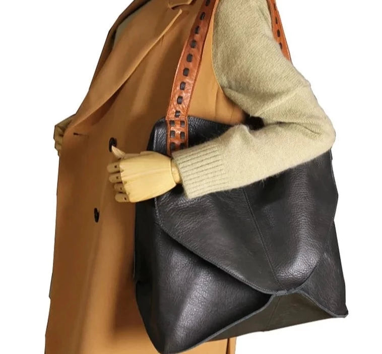 Genuine Leather Multifunction Large Capacity Handbag