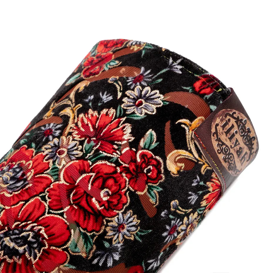 Autumn Winter Distressed Retro Women Riding Boots Three-Dimensional Flower Warmth Women High Heels Knee-High Zipper Boots Shoes