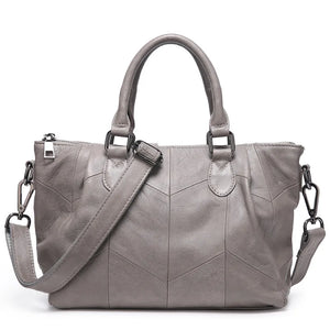 Women's Genuine Leather Handbags Large Casual Totes Luxury Brand Design Purses Lady Shoulder Crossbody Bags Solid Color Hand Bag