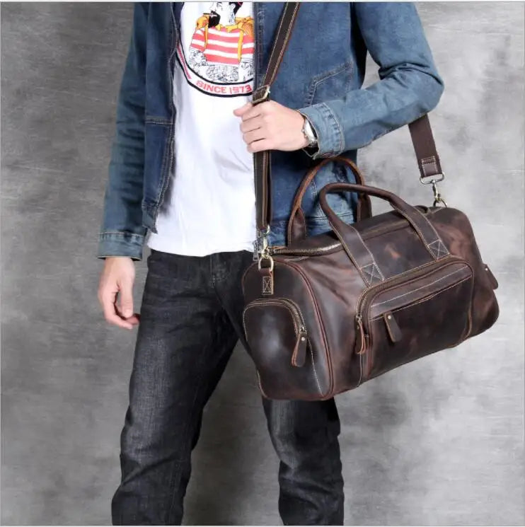 Genuine Leather Duffle Bag