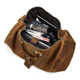 Soft Genuine Leather Travel Duffle Luggage Bag