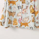 Ladies Animals Print Cotton Pyjamas Comfortable Sleepwear