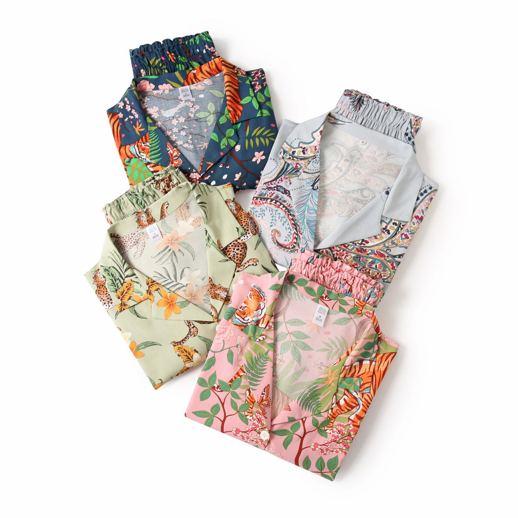 Ladies Animals Print Cotton Pyjamas Comfortable Sleepwear