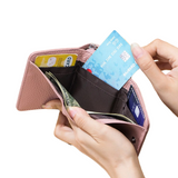 Soft Genuine Leather Women Mini Wallet