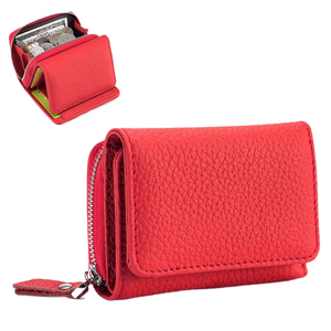 Soft Genuine Leather Women Mini Wallet