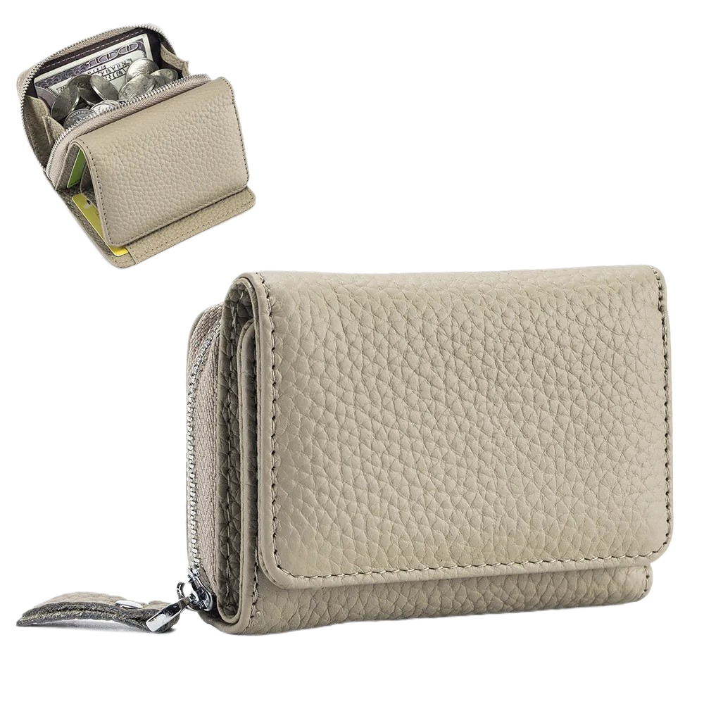 Soft Genuine Leather Women Mini Wallet