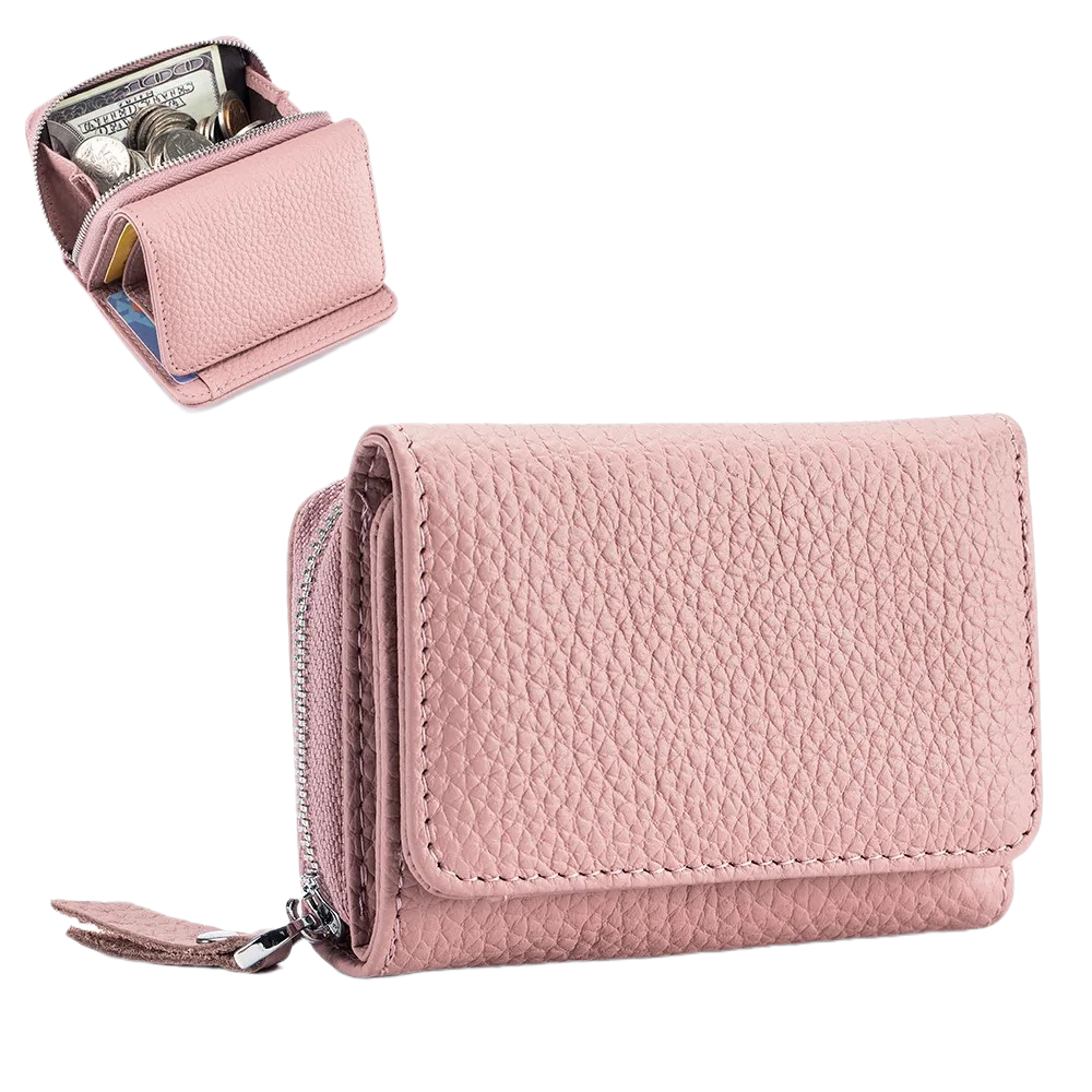 Soft Genuine Leather Women Mini Wallet