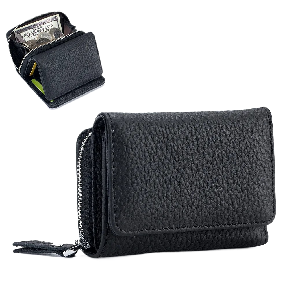 Soft Genuine Leather Women Mini Wallet