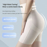 Flarixa Ultra Thin Seamless Boxers Shorts Women Ice Silk Safety Shorts High Waist Flat Belly Reducing Panties Slimming Underwear