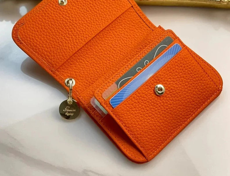 Genuine Leather Ladies  Slim Wallet