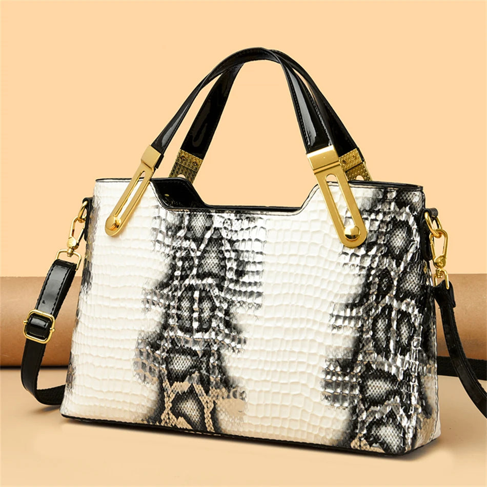 Noble Women Handbag Python Pattern