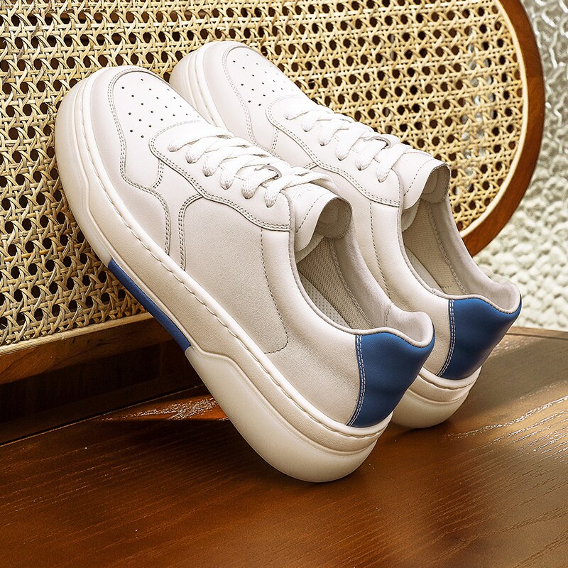 DESAI Full Grain Leather Men Shoes Soft Bottom Casual Sneaker For Men Business Worker Breath 2023 Designer Fashion