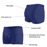Men Underwear Ice Silk Graphene Breathable Comfortable Boxers