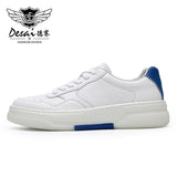 DESAI Full Grain Leather Men Shoes Soft Bottom Casual Sneaker For Men Business Worker Breath 2023 Designer Fashion
