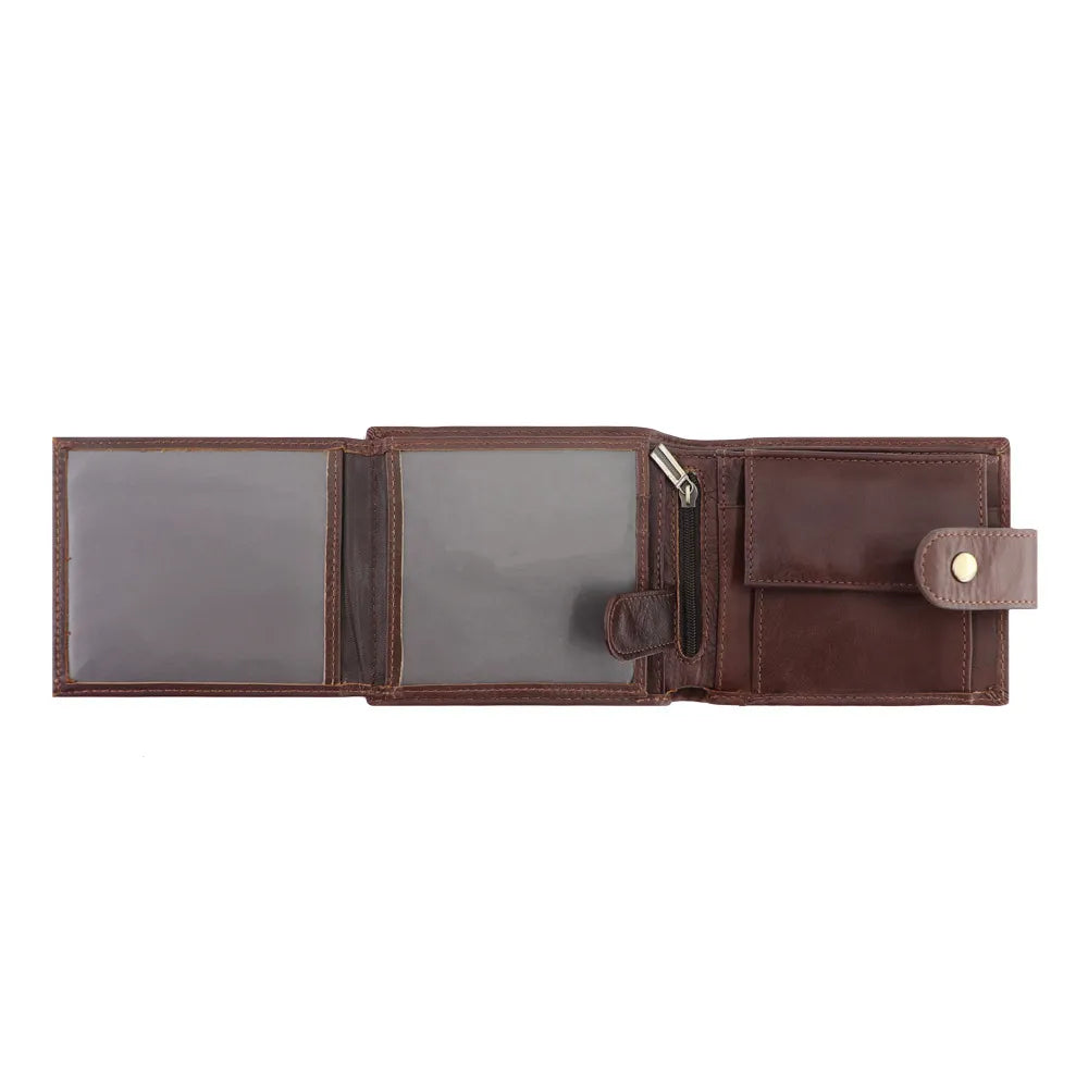 Men's Genuine Leather Rfid Wallet