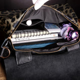 new leather large-capacity bag women's bag western-style leopard-print handbag mother's soft leather bag large-capacity
