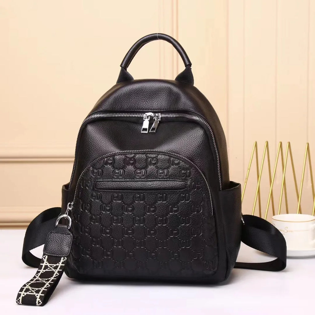 Fashion Top layer Cowhide Backpack 2023 New Single Shoulder Handheld Versatile for Women