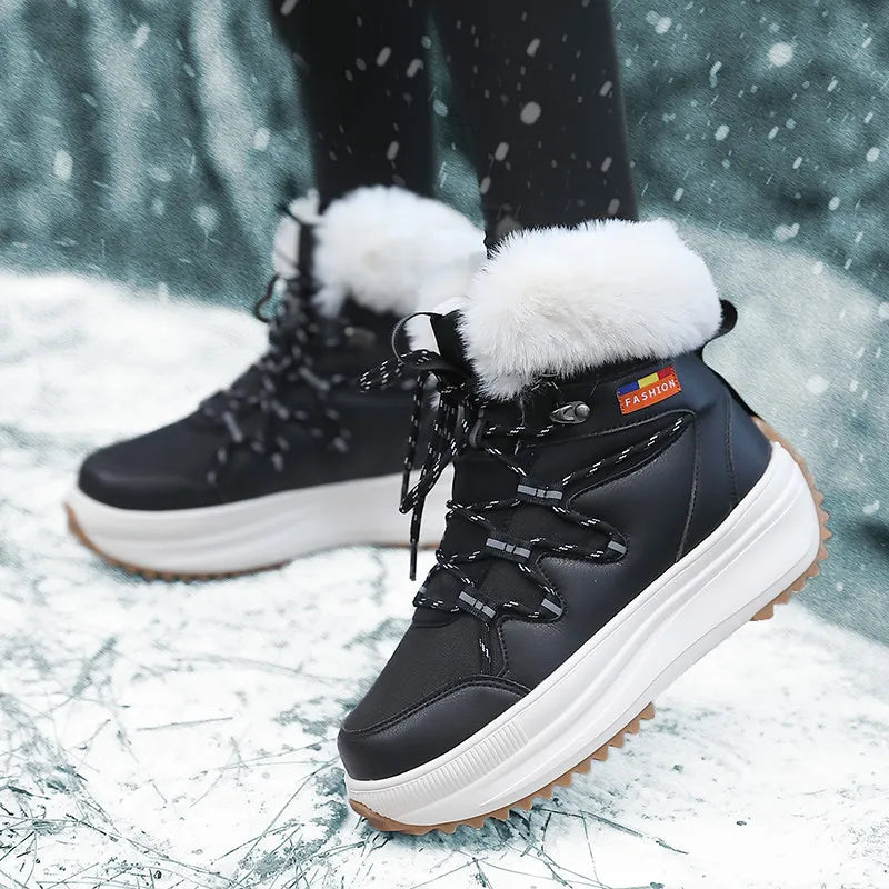 Brand Boots Women New 2023 Winter Snow Boots Women Plush Warm Ankle Boots for Women Original Winter Shoes Designer Shoes Women
