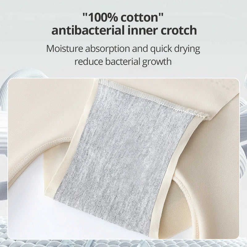 Flarixa Ultra Thin Seamless Boxers Shorts Women Ice Silk Safety Shorts High Waist Flat Belly Reducing Panties Slimming Underwear