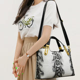 Noble Women Handbag Python Pattern