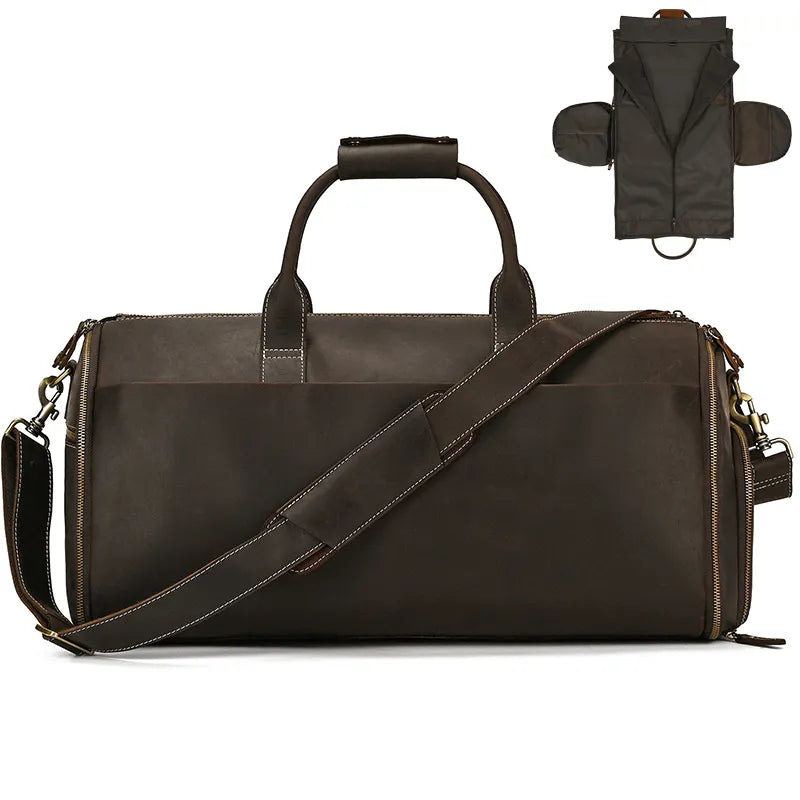 Soft Leather Duffel Bag