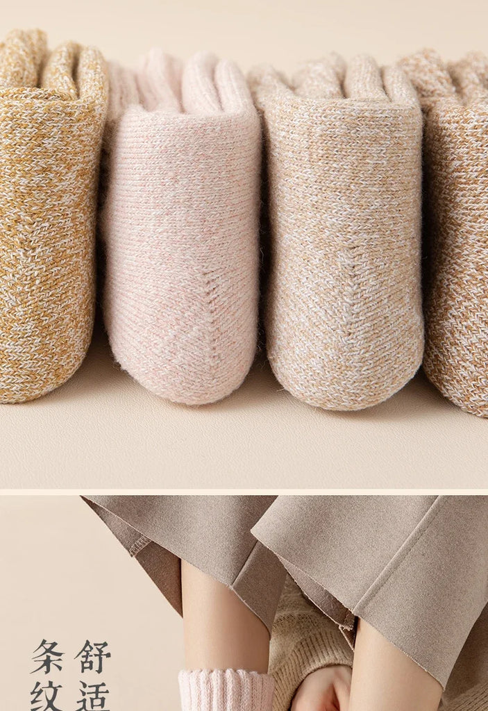 3 Pairs Winter Wool Warm Socks for Women