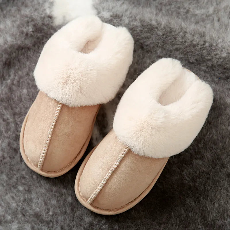Warm Luxury Faux Suede Plush Slippers