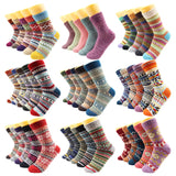 5 Pairs Unisex Thicken Wool Winter Socks
