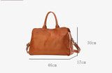 Soft Genuine Leather Shoulder Bag For Men And Women Handbag Big Female Laptop Commuter Portable Travel Bag Business Luggage Bags