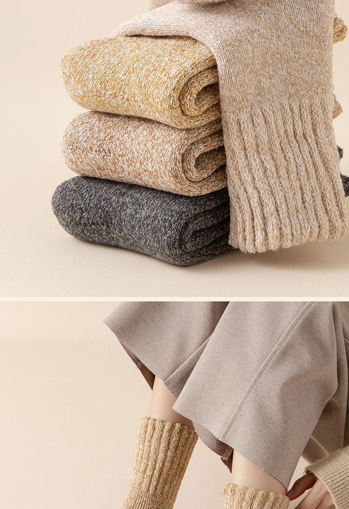 3 Pairs Winter Wool Warm Socks for Women