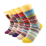 5 Pairs Unisex Thicken Wool Winter Socks
