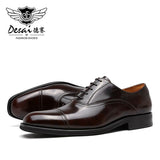 DESAI Men Shoes Brand Oxfords Genuine Leather Italian Business Classic Formal Men Dress Shoes For Men New Design Footwear