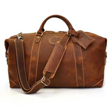 Large Genuine Leather Men Travel Bag