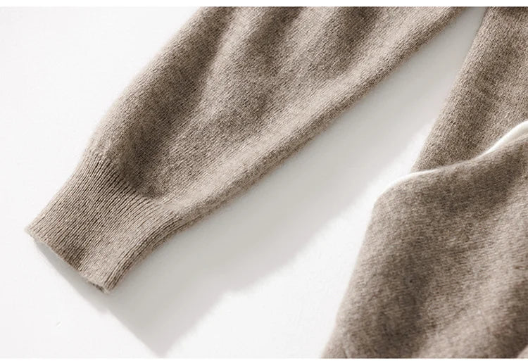 Cashmere Scarf Collar Cardigan Loose Knitted Robe