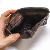 Vegetable Tanned Genuine Leather Men's Wallet