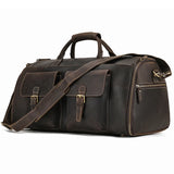 Genuine Leather Man Business Travel Vintage Bag
