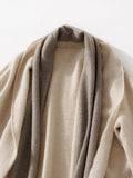 Cashmere Scarf Collar Cardigan Loose Knitted Robe