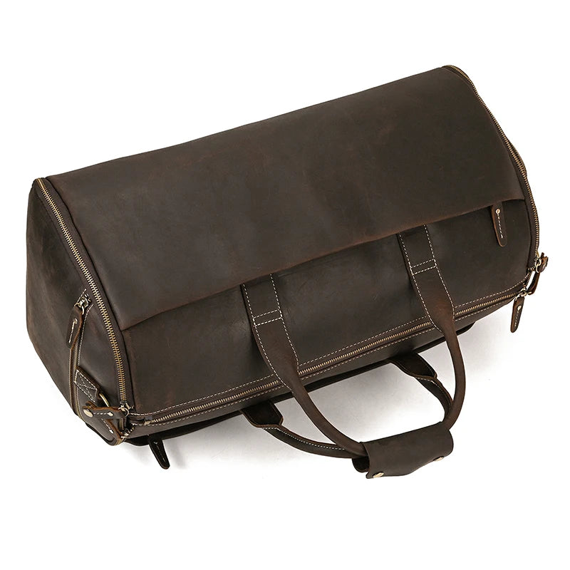 Soft Leather Duffel Bag