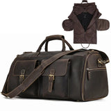 Genuine Leather Man Business Travel Vintage Bag