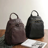 GAGACIA Genuine Leather Women Backpacks For School Teenagers Girls Bag Cowhide High Quality Men Travel Backpack Luxury Designer